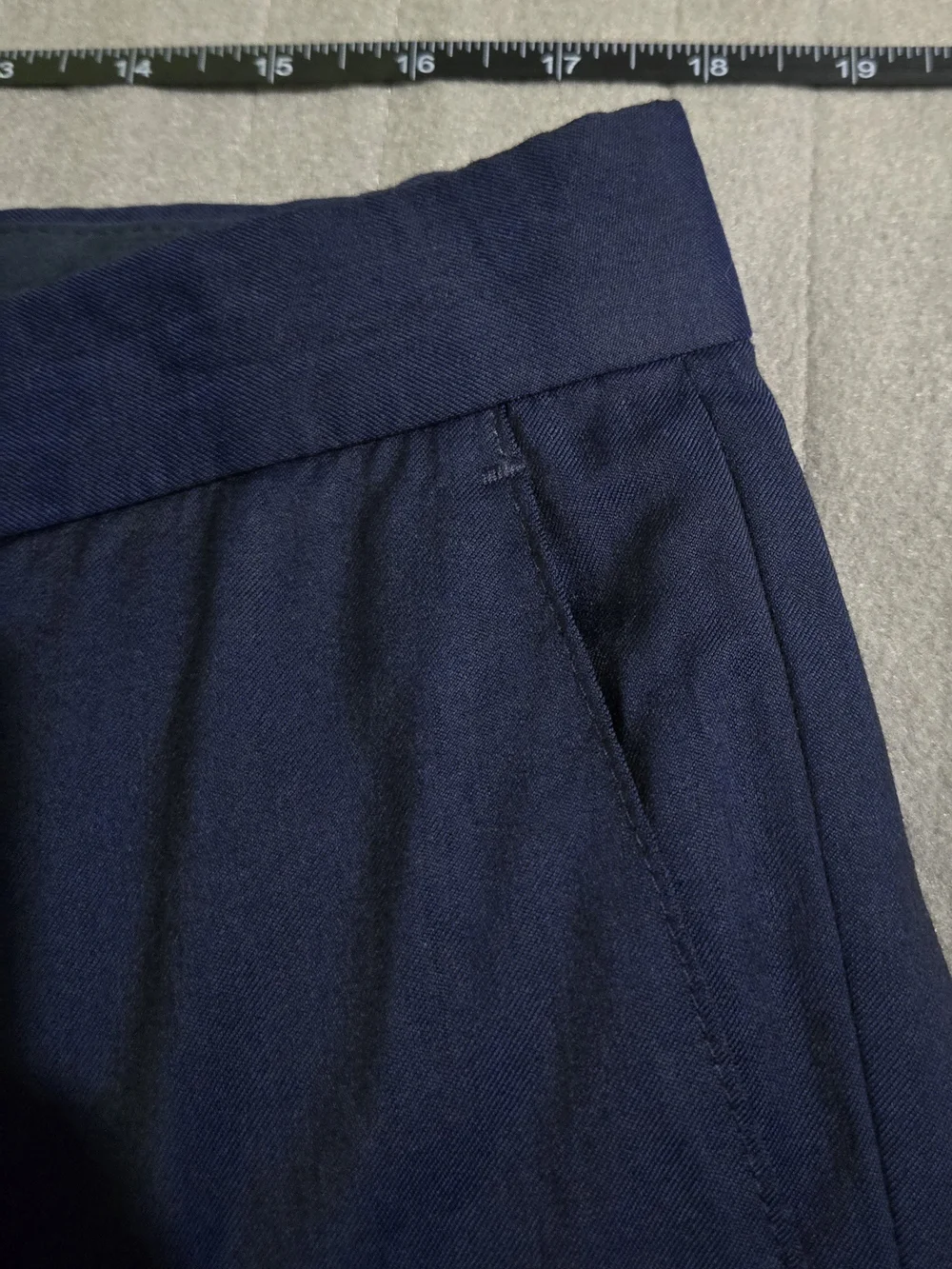 BOSS Hugo Boss Men's Navy Dress Pants 40x29 Flat Front Career Business Trousers
